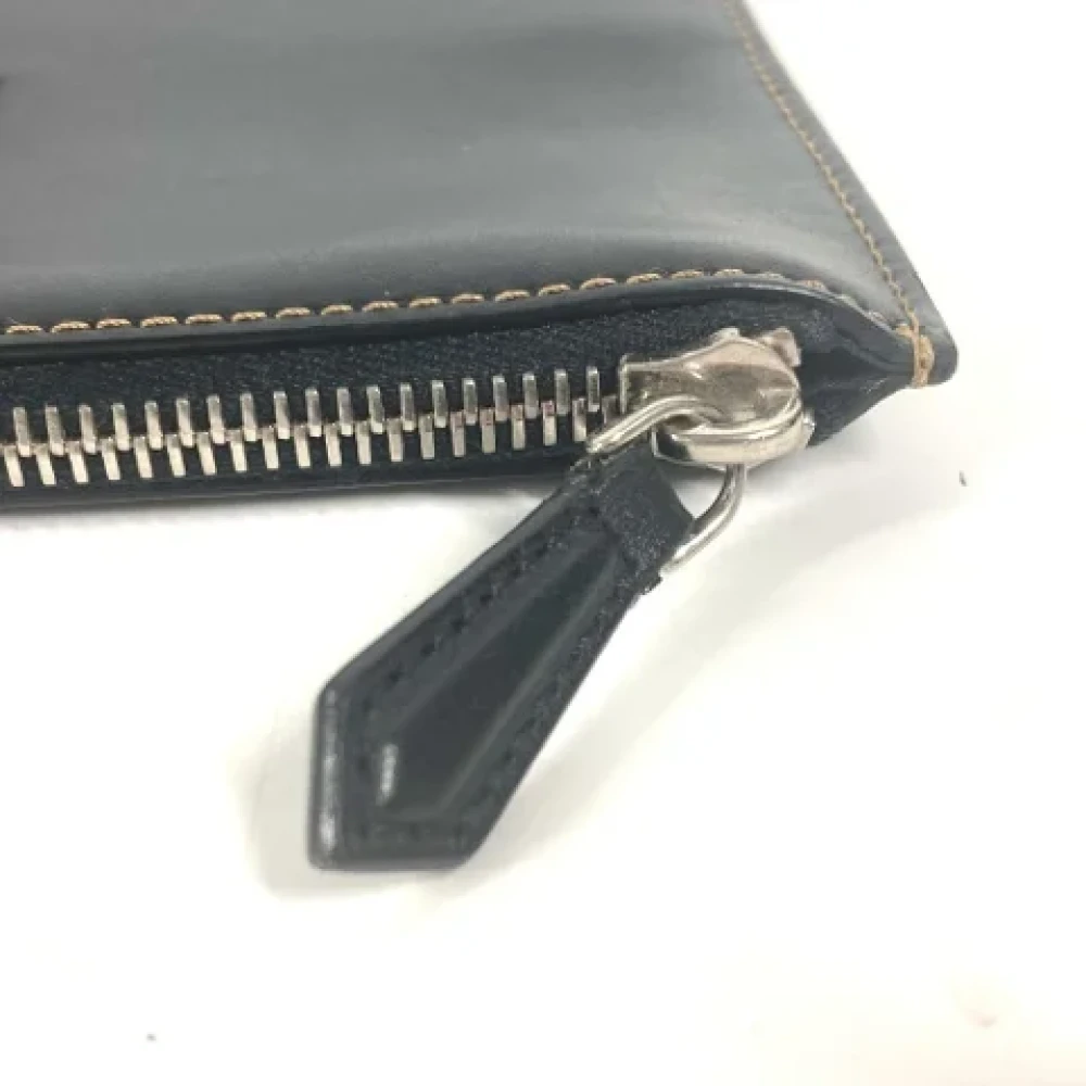 Fendi Vintage Pre-owned Leather clutches Black Dames