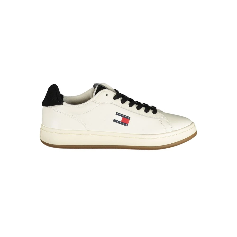 Tommy Hilfiger Women's White Sneakers, 8 Uk, Leather Sneaker
