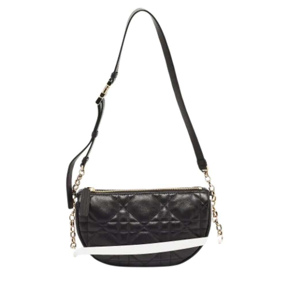 Dior Vintage Pre-owned Leather dior-bags Black Dames
