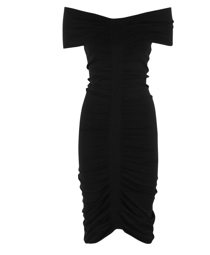 gerimpelde-off-shoulder-jurk