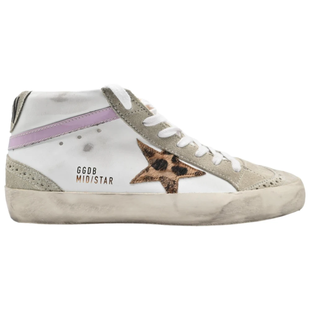 Golden Goose Leopard Star Sneakers Multicolor, Dam