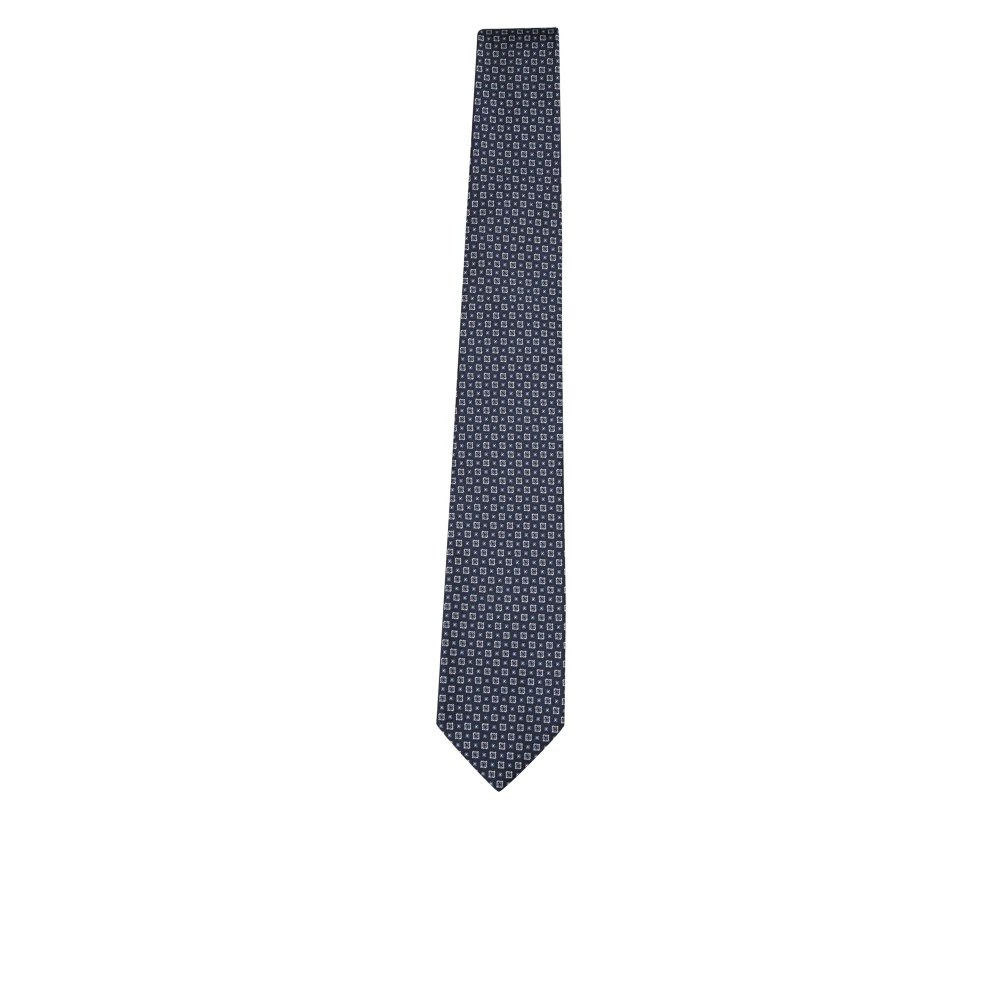 Brioni Zijden stropdas met puntige tip Blue Heren