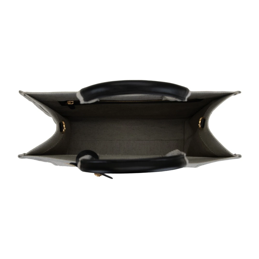 Versace Dames Schoudertas met Leren Details Gray Dames