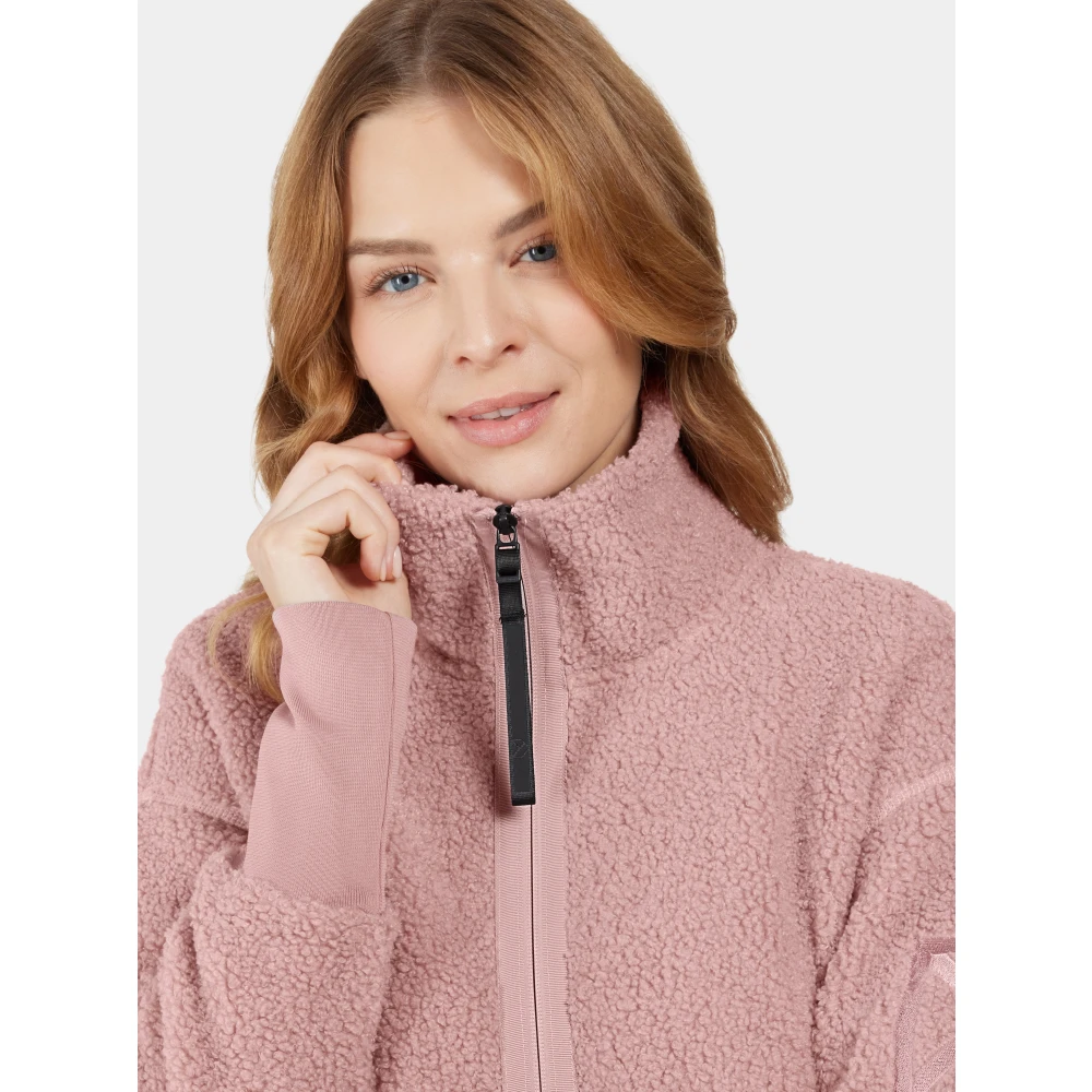 Didriksons Jas met rits en reflecterende details Pink Dames