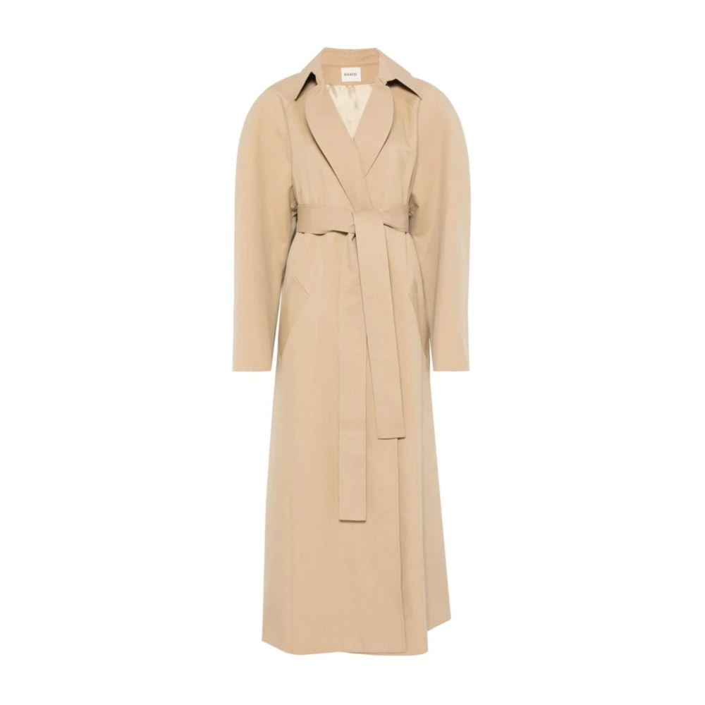 Khaite Stijlvolle Roth Coat voor vrouwen Beige Dames