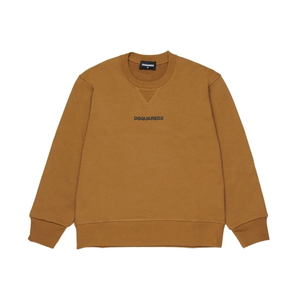 Dsquared2 Boys Brown Crewneck Sweatshirt - Kids Sweatshirts - 16 Y - Kids