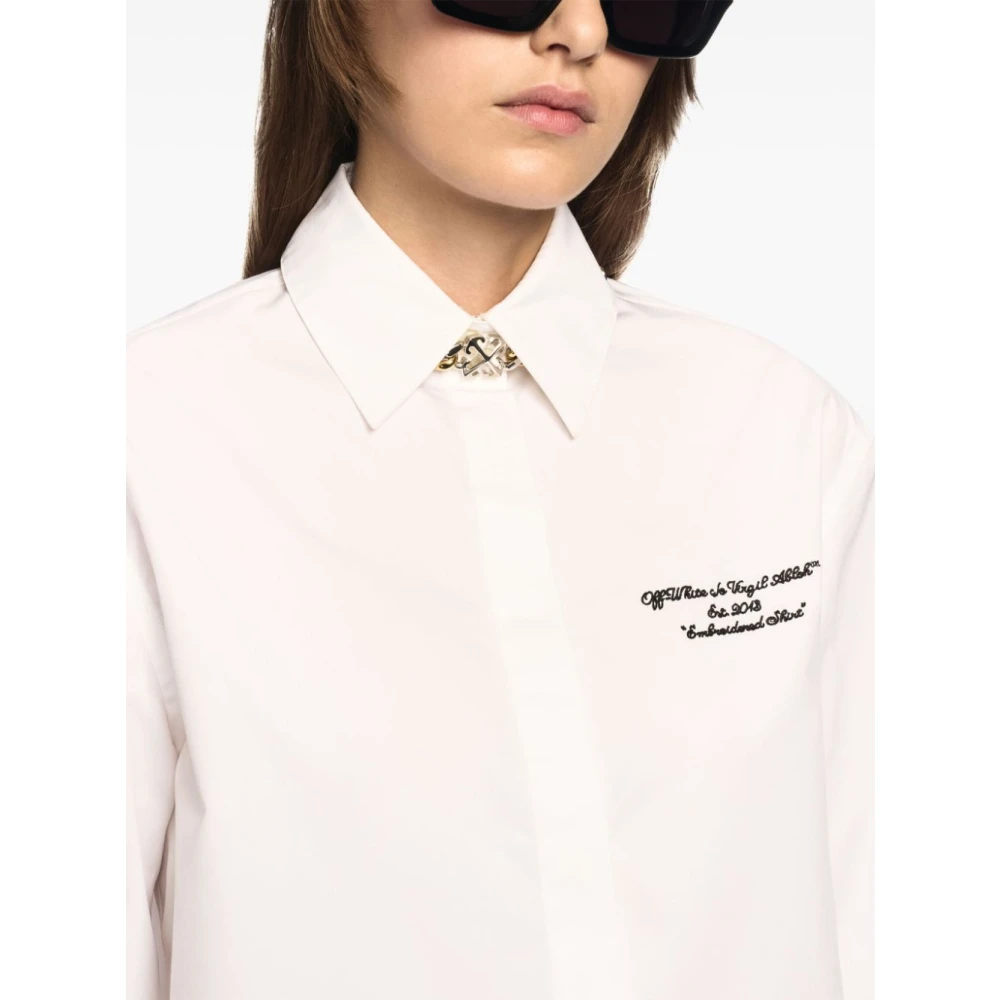 Off White Witte T-shirts en Polos White Dames