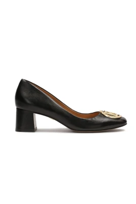 Svarta pumps med medium klack