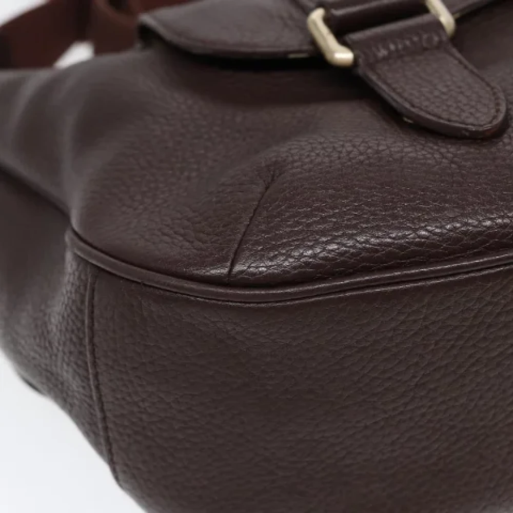 Burberry Vintage Pre-owned Leather shoulder-bags Brown Dames