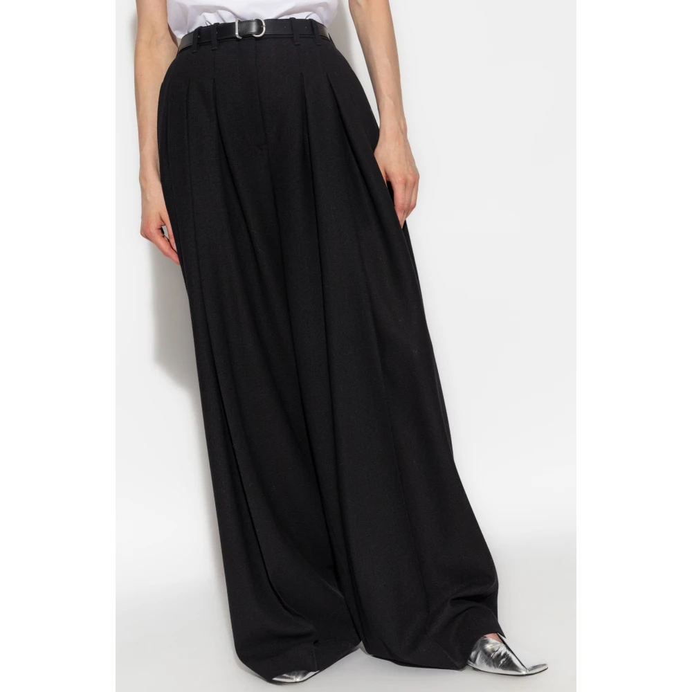 Jil Sander Wollen broek Black Dames
