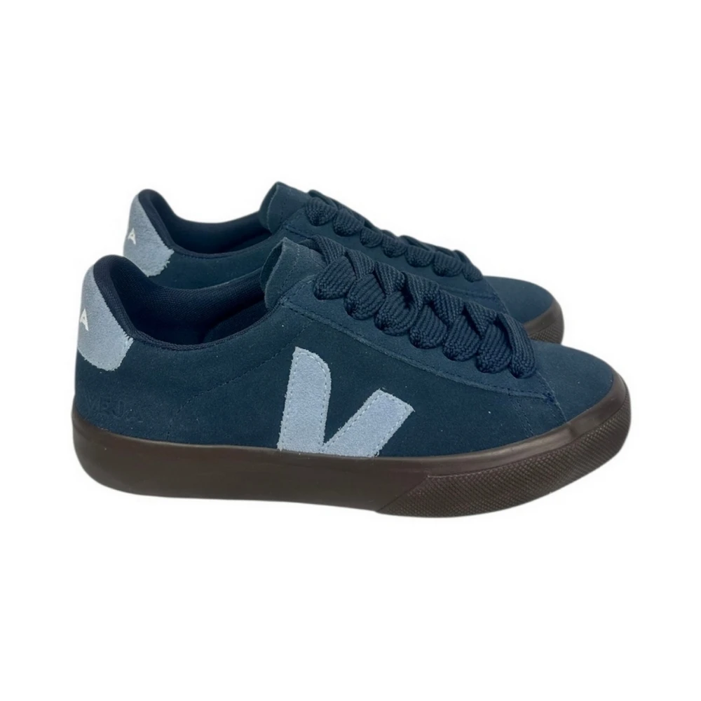 Veja Volley Leather Dames Schoenen Blauw