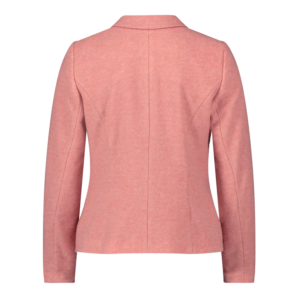 Betty Barclay Klassieke wollen blazer met zakken Pink Dames