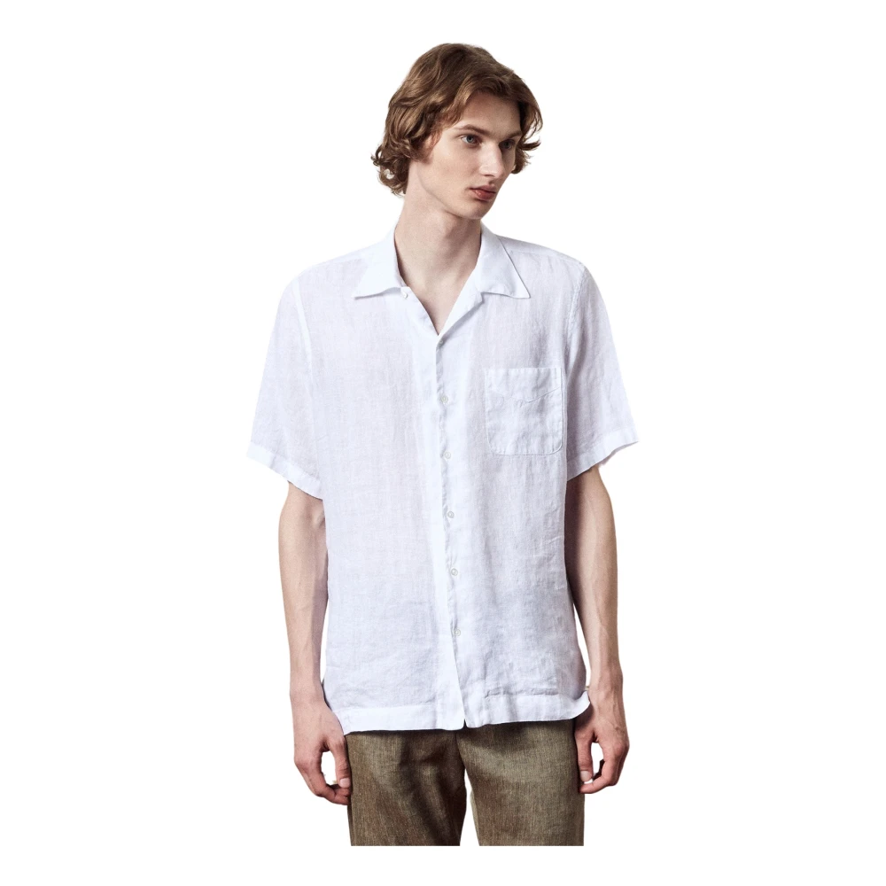 Massimo Alba Short Sleeve Shirts White Heren