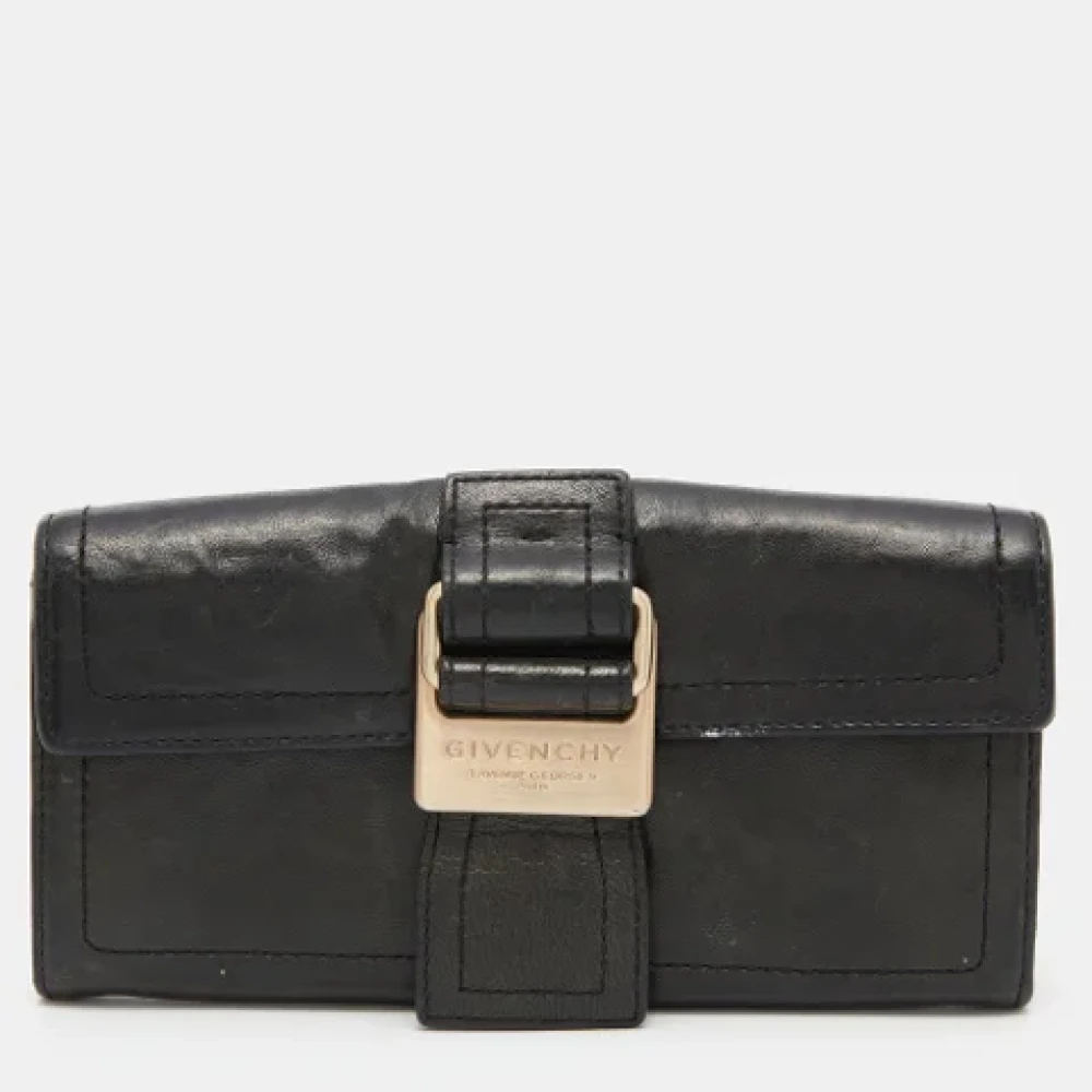 Givenchy Pre-owned Leather wallets Green Dames