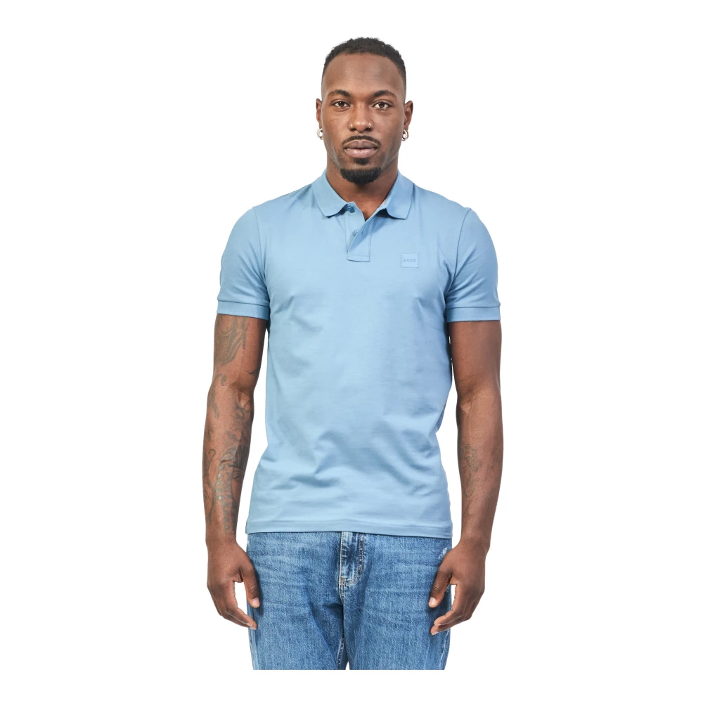 Hugo Boss Blauwe T-shirts en Polos Passenger Blue Heren