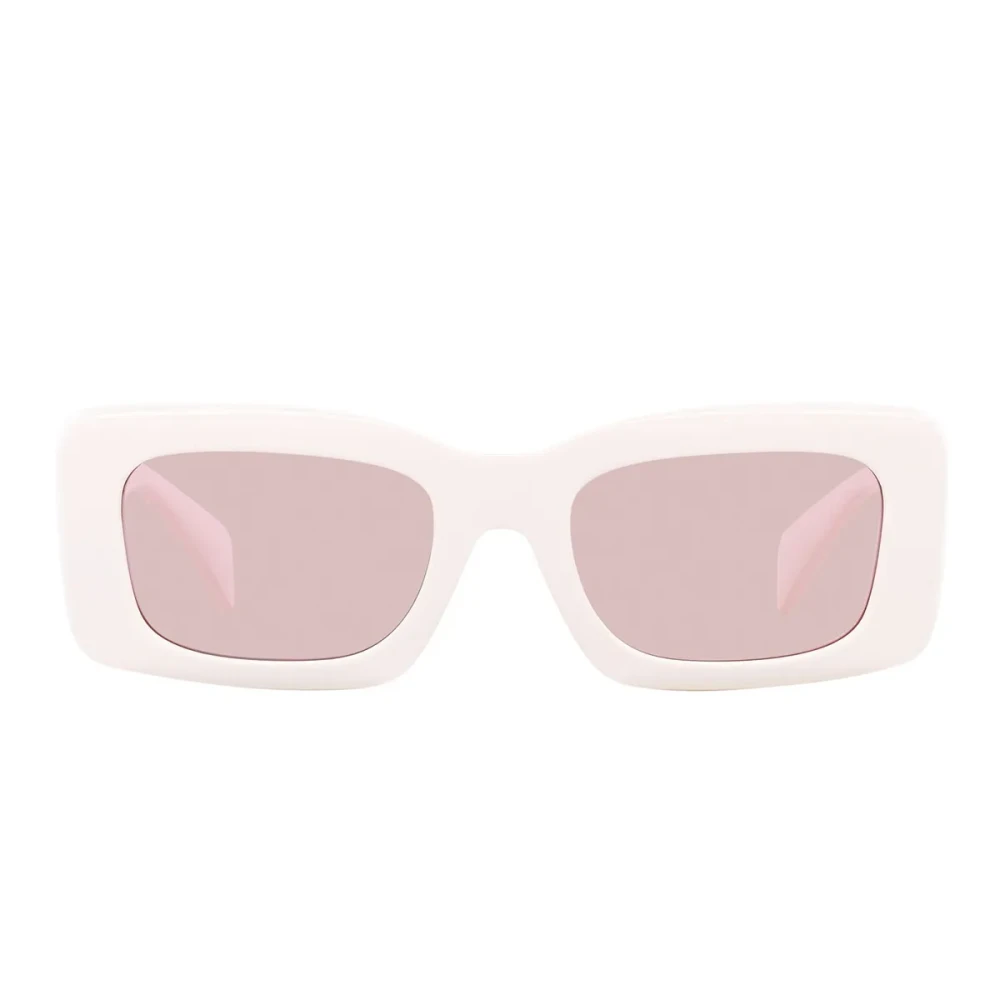 Versace Unisex Pink Rectangular Sunglasses With Lenses