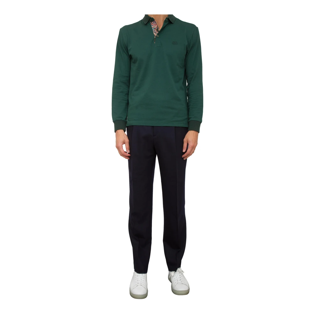 ETRO Blauwe Single Pleat Broek Blue Heren