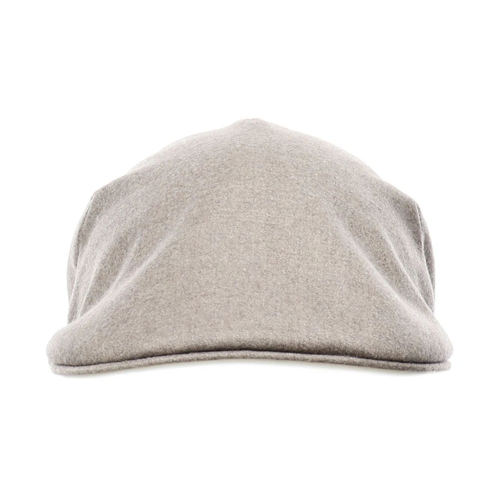 Borsalino Beige Wollen Blend Voorvizier Hoed Beige Unisex