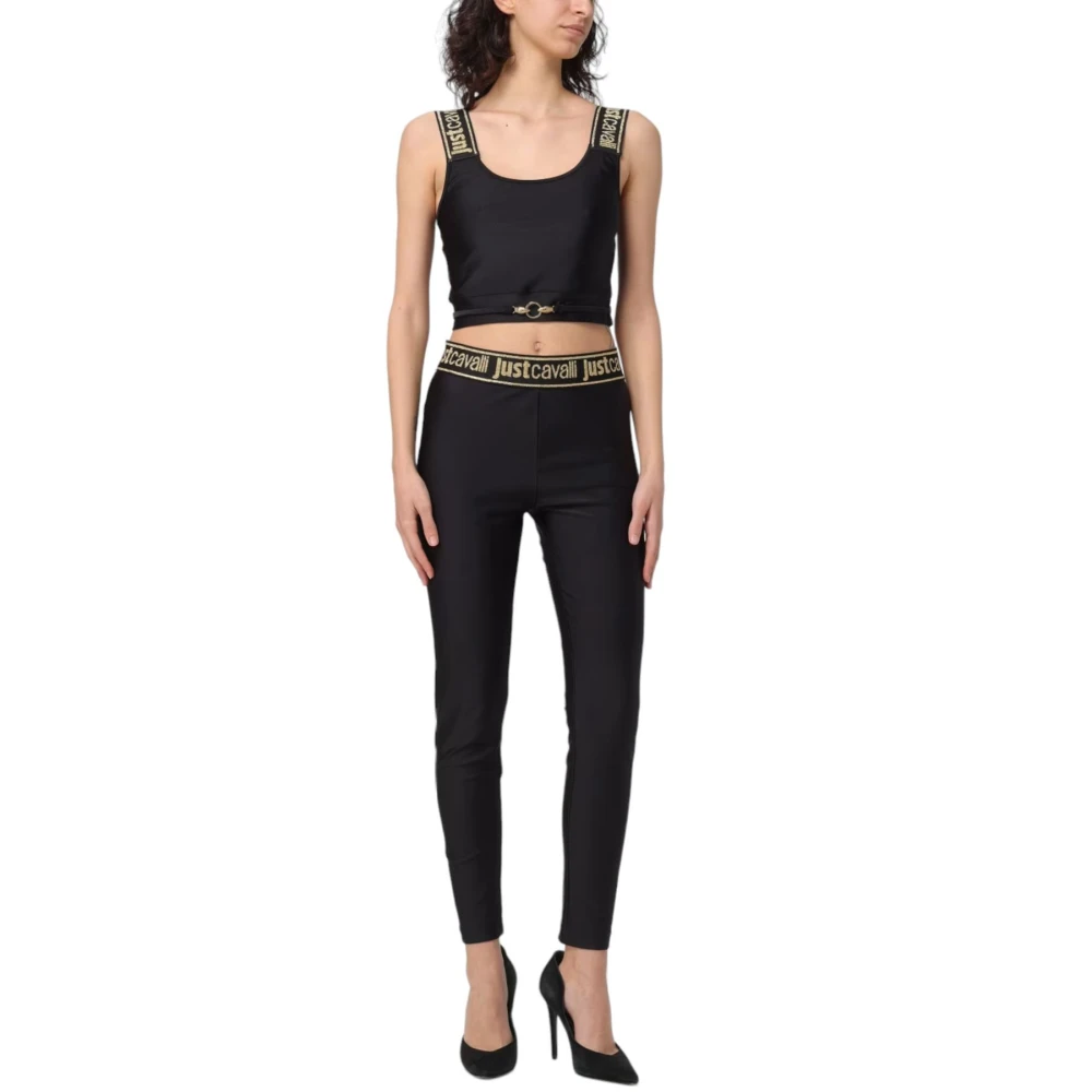 Just Cavalli Stijlvolle Leggings voor Vrouwen Black Dames