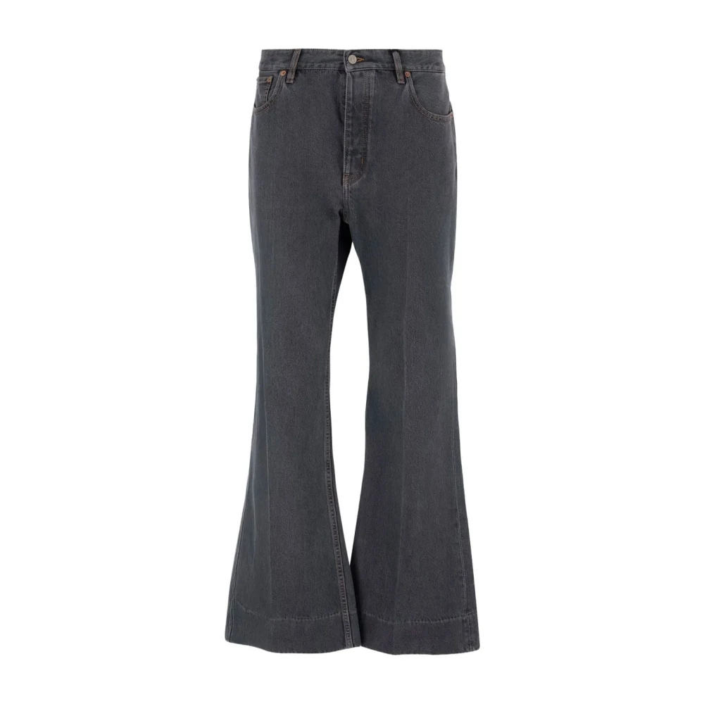 Valentino Garavani Men's Black Flared Jeans
