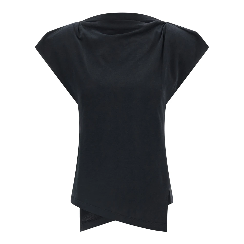 Isabel Marant Women's Black Sebani Cotton T-Shirt - T-Shirts - Xs - Tops