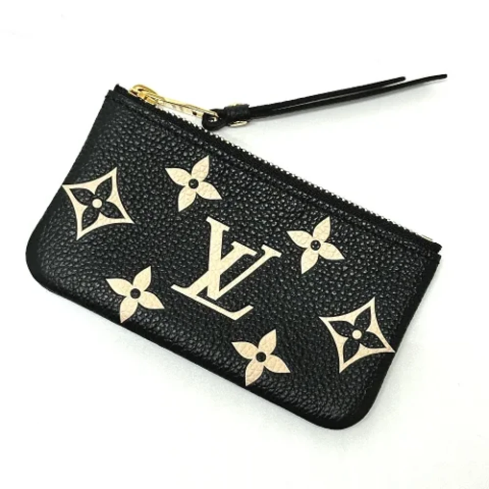 Louis Vuitton Vintage Pre-owned Leather wallets Black Dames