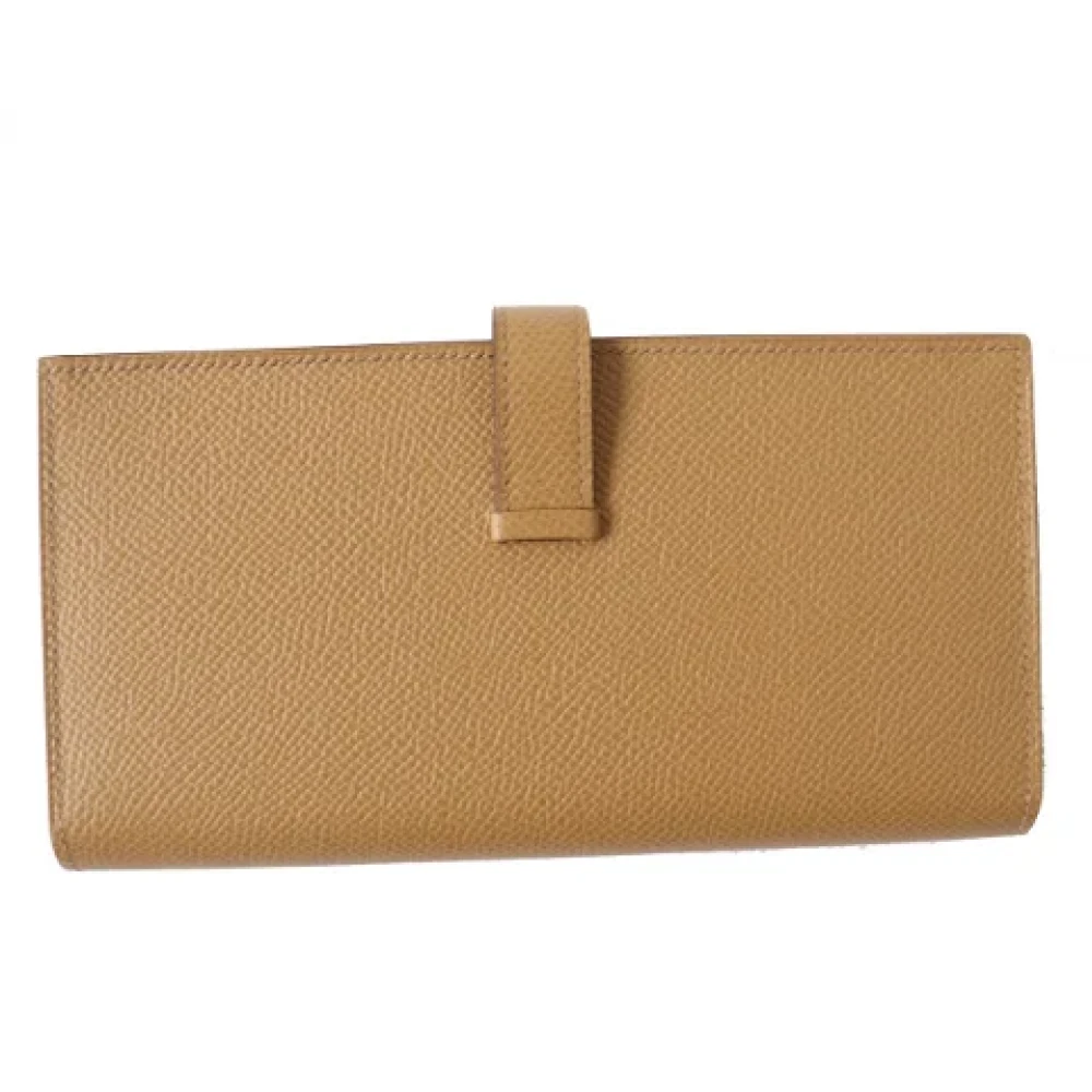 Hermès Vintage Pre-owned Leather wallets Brown Dames