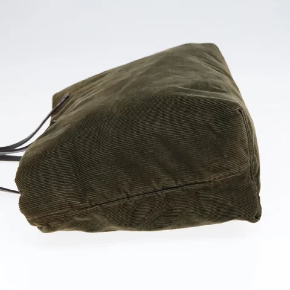 Fendi Vintage Pre-owned Corduroy fendi-bags Green Dames