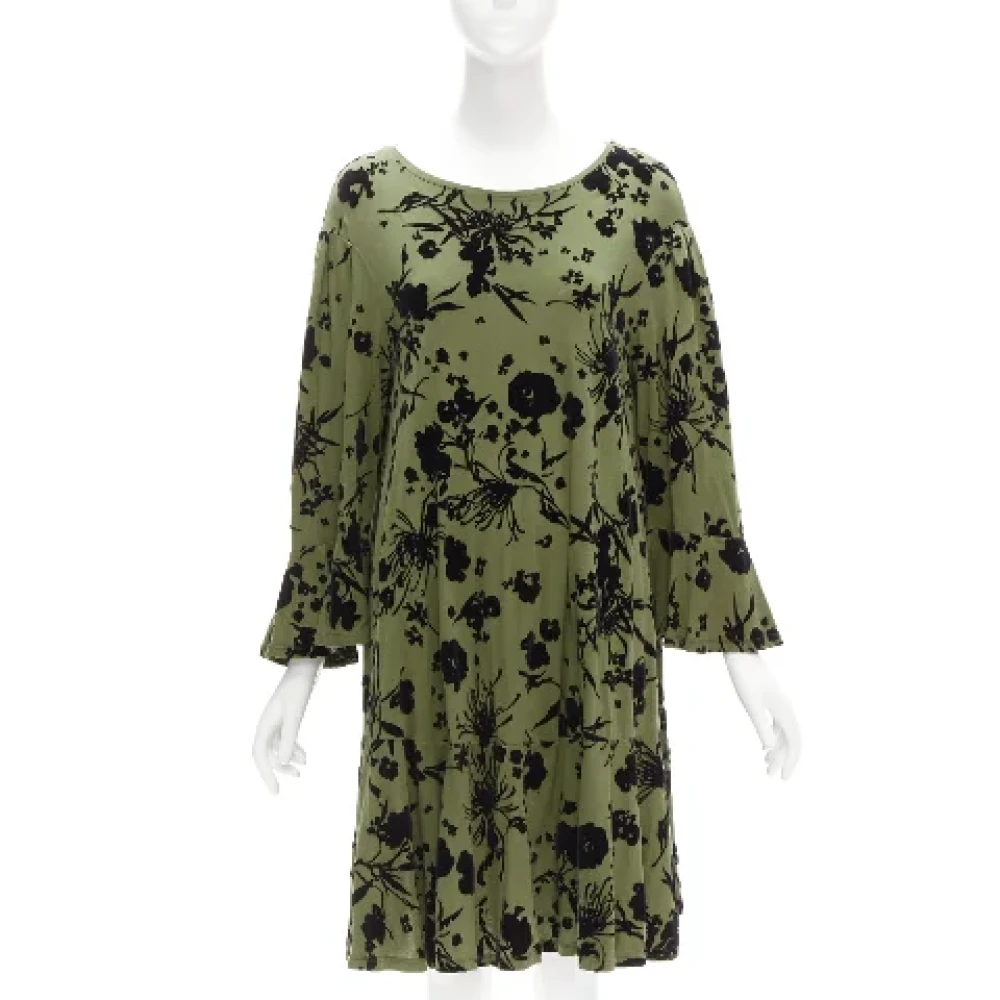 Dries van Noten Pre-owned Cotton dresses Green Dames