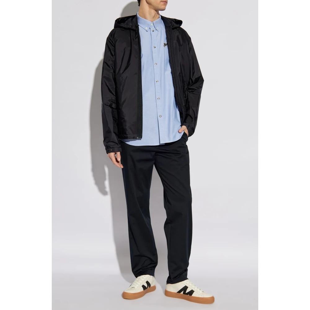Moncler Overhemd met zak Blue Heren
