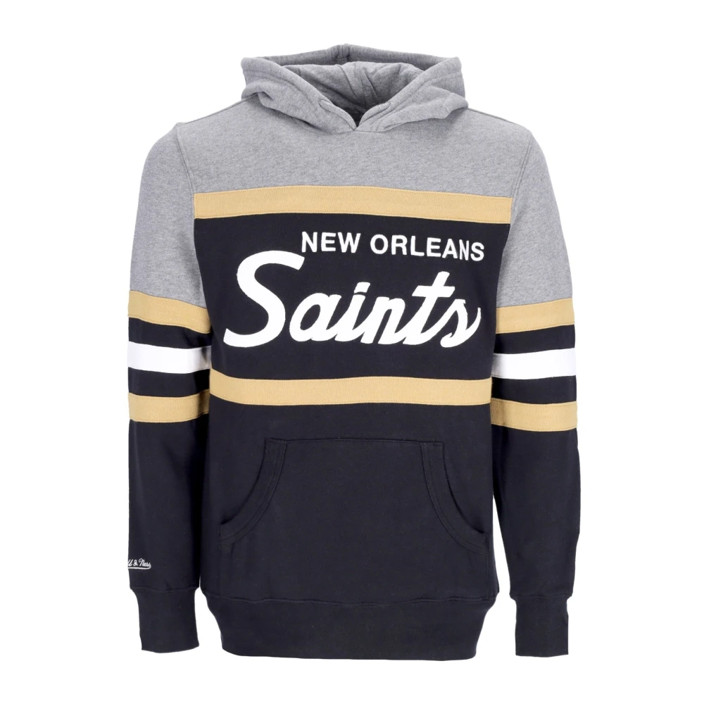 Mitchell & Ness NFL Headcoach Zwarte Hoodie Black Heren