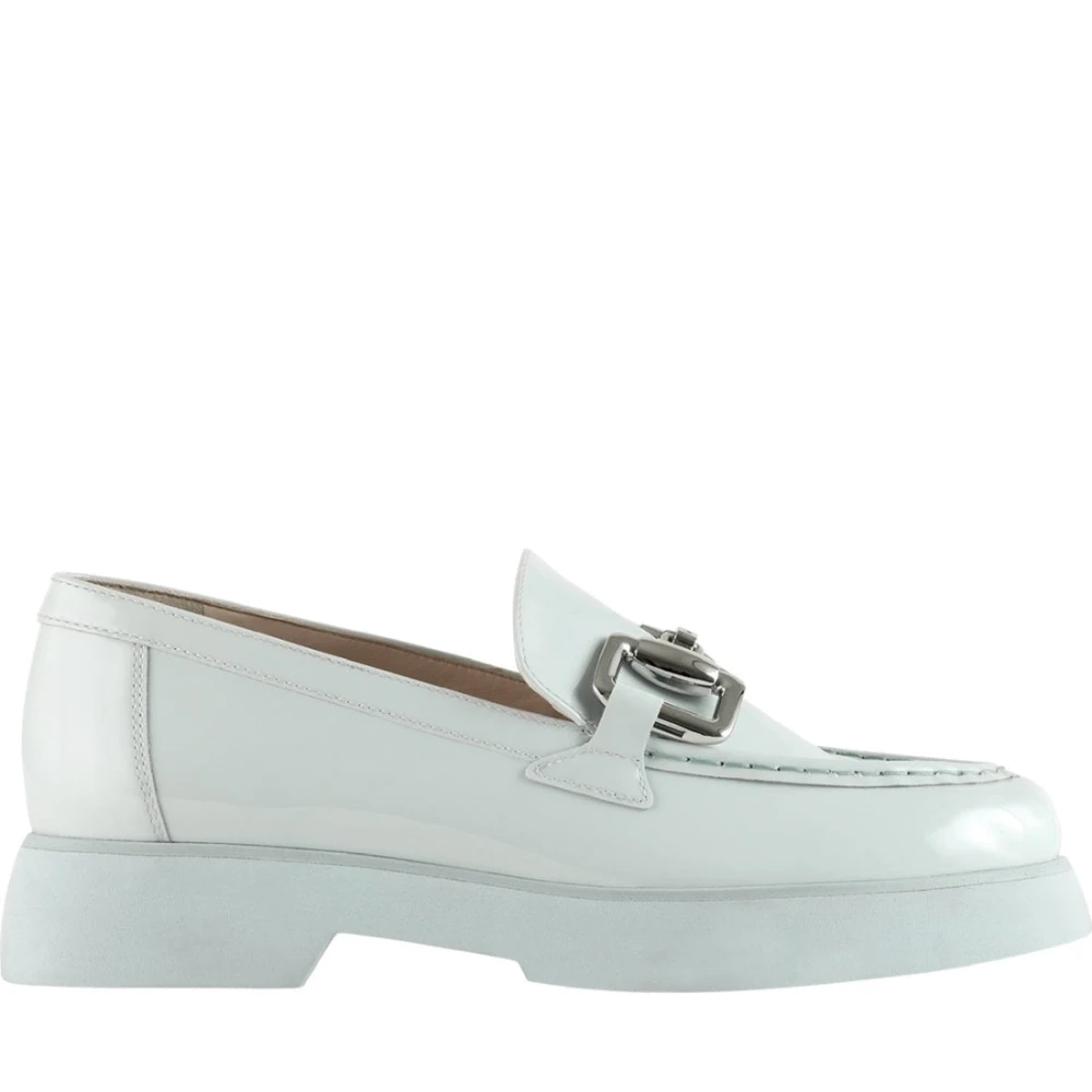 Högl Women's Blue Patent Leather Loafers - Loafers - 6 Uk - Shoes