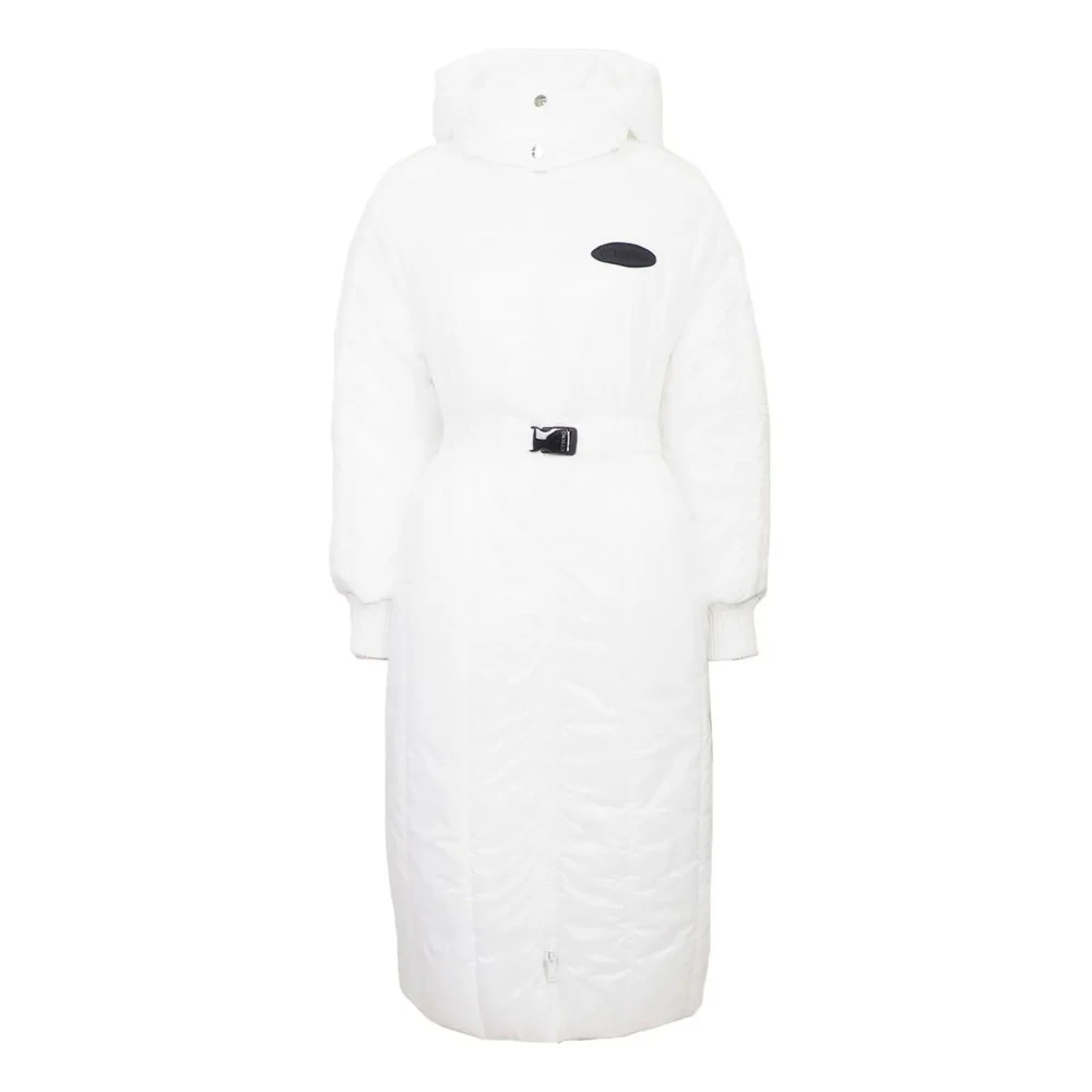 Iceberg Women's White Puffer Jacket For - Parkas - L - Coats