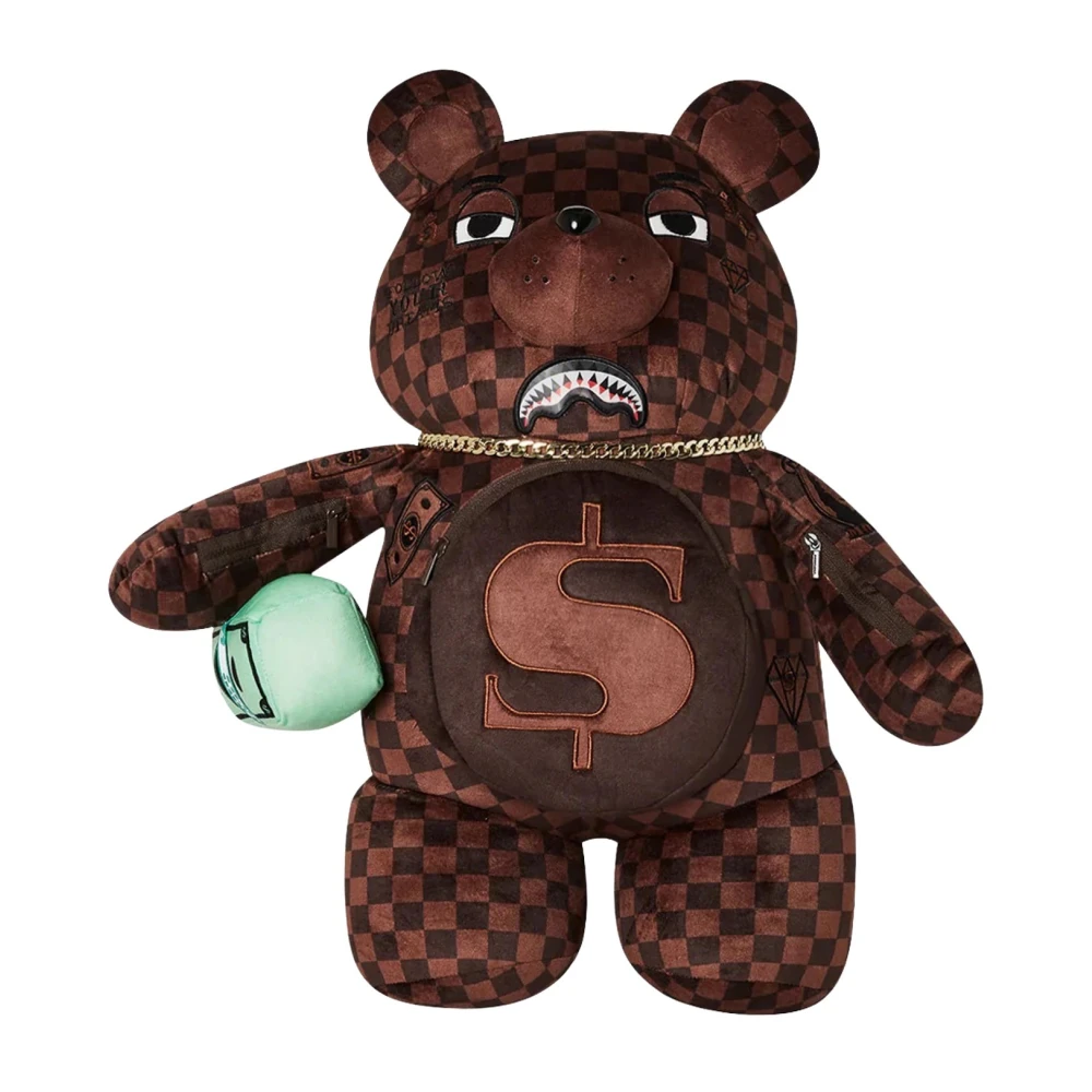 Sprayground Bruine Moneybear Chomp Rugzak Limited Edition Brown Dames