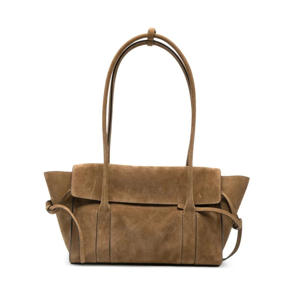 Mulberry Women's Beige Small Soft Bayswater Suede Tote Bag