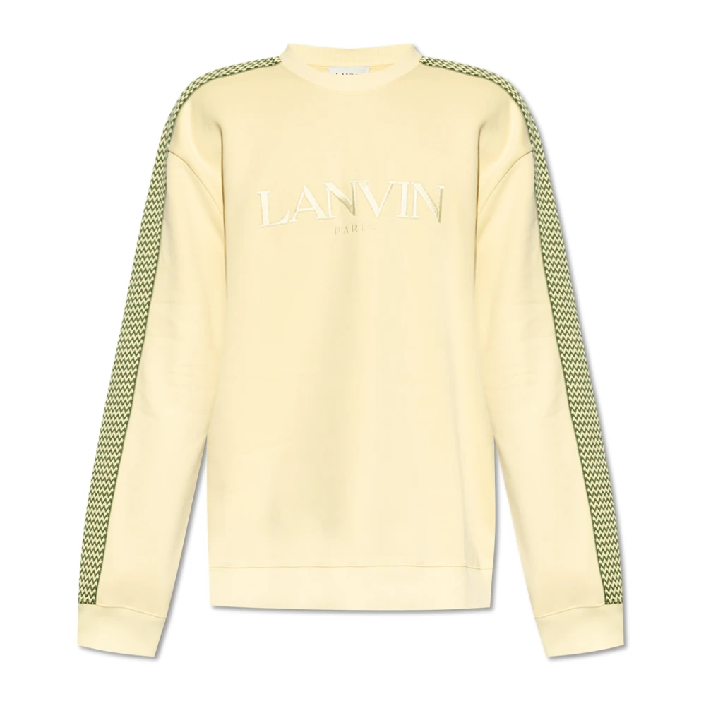 Lanvin Katoenen sweatshirt Yellow Heren
