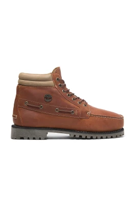 Läder Mid-High Cut Boot