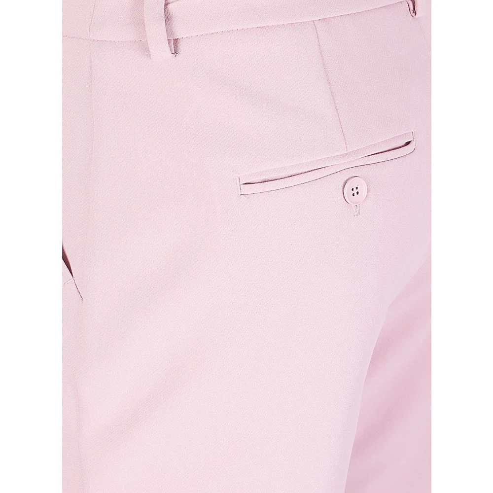 Max Mara Weekend Elegante Polyester Viscose Klassieke Broek Pink Dames