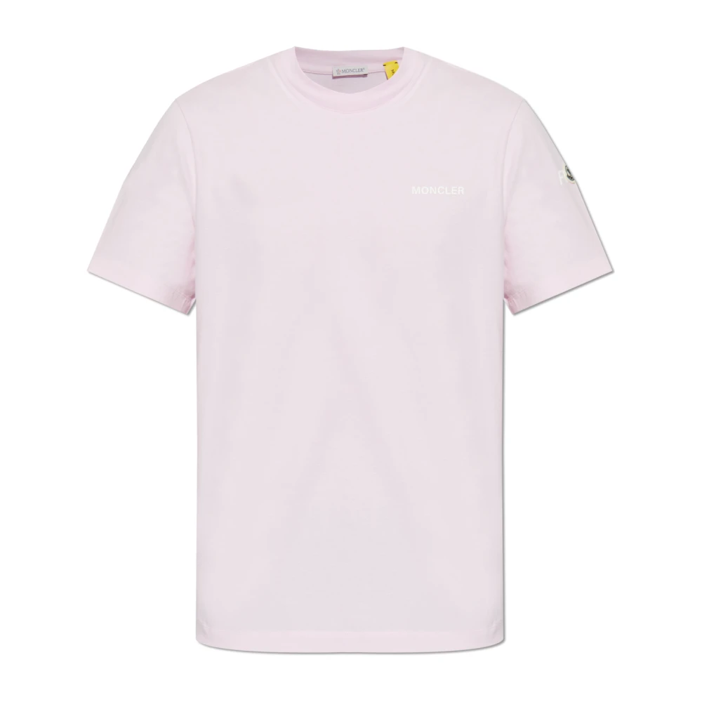 Moncler - Tops > T-Shirts - Pink - Moncler - Modalova