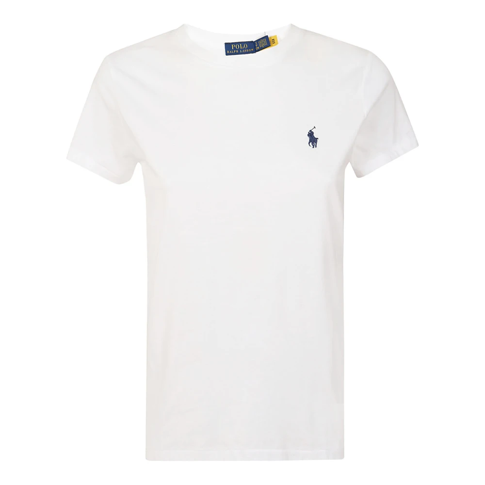 Ralph Lauren Cotton Jersey Crewneck T-shirt White Dames
