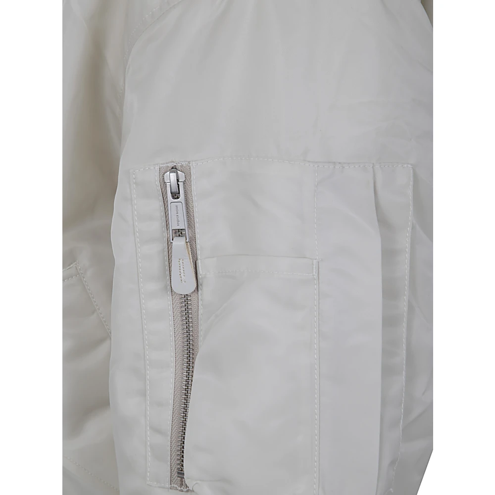 Entire Studios Stijlvolle Hooded Bomberjas Beige Dames
