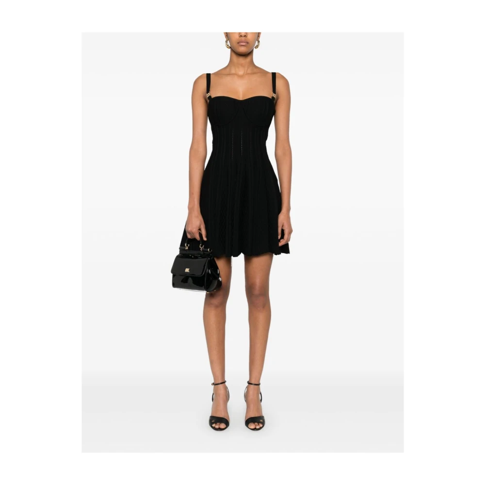 Elisabetta Franchi Zwarte Jurk Dameskleding Black Dames