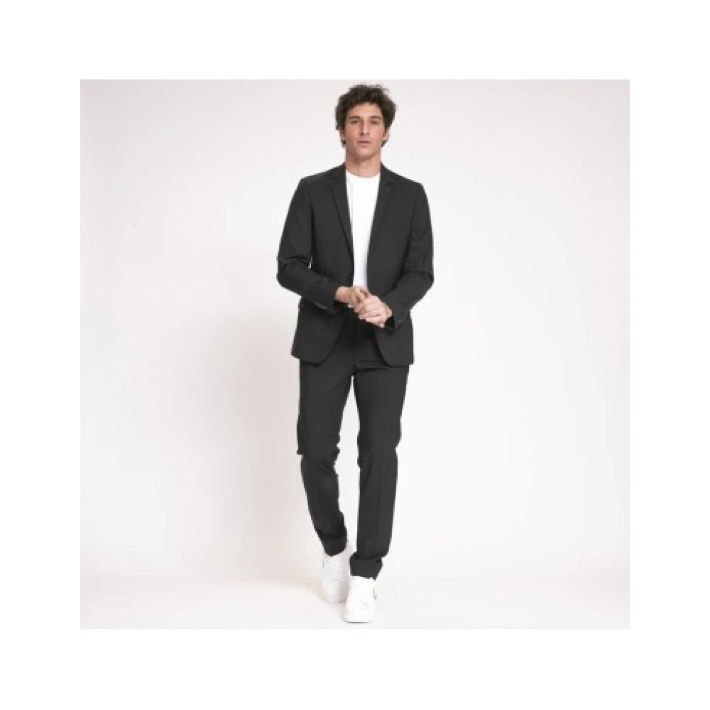 Karl Lagerfeld Zwarte Kostuumbroek Black Heren