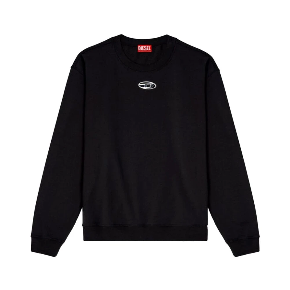 Diesel Mannelijk Zwart Hoodies & Sweatvesten Heren, S, Katoen, S-Norm-Iod Sweatshirt
