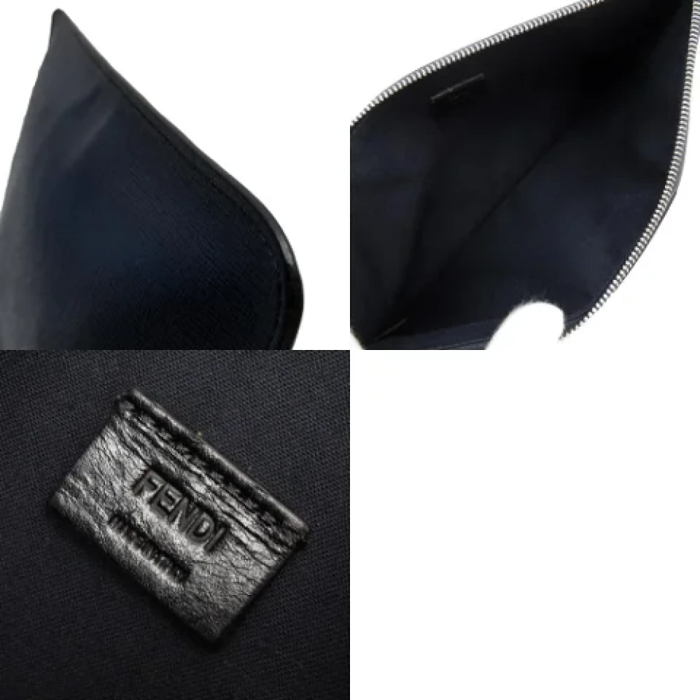 Fendi Vintage Pre-owned Leather fendi-bags Black Heren