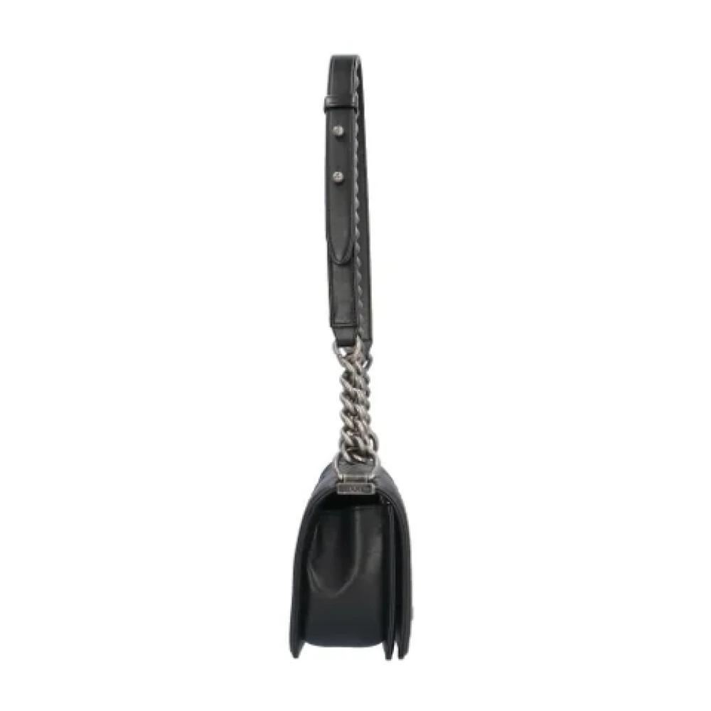 Chanel Vintage Pre-owned Leather shoulder-bags Black Dames