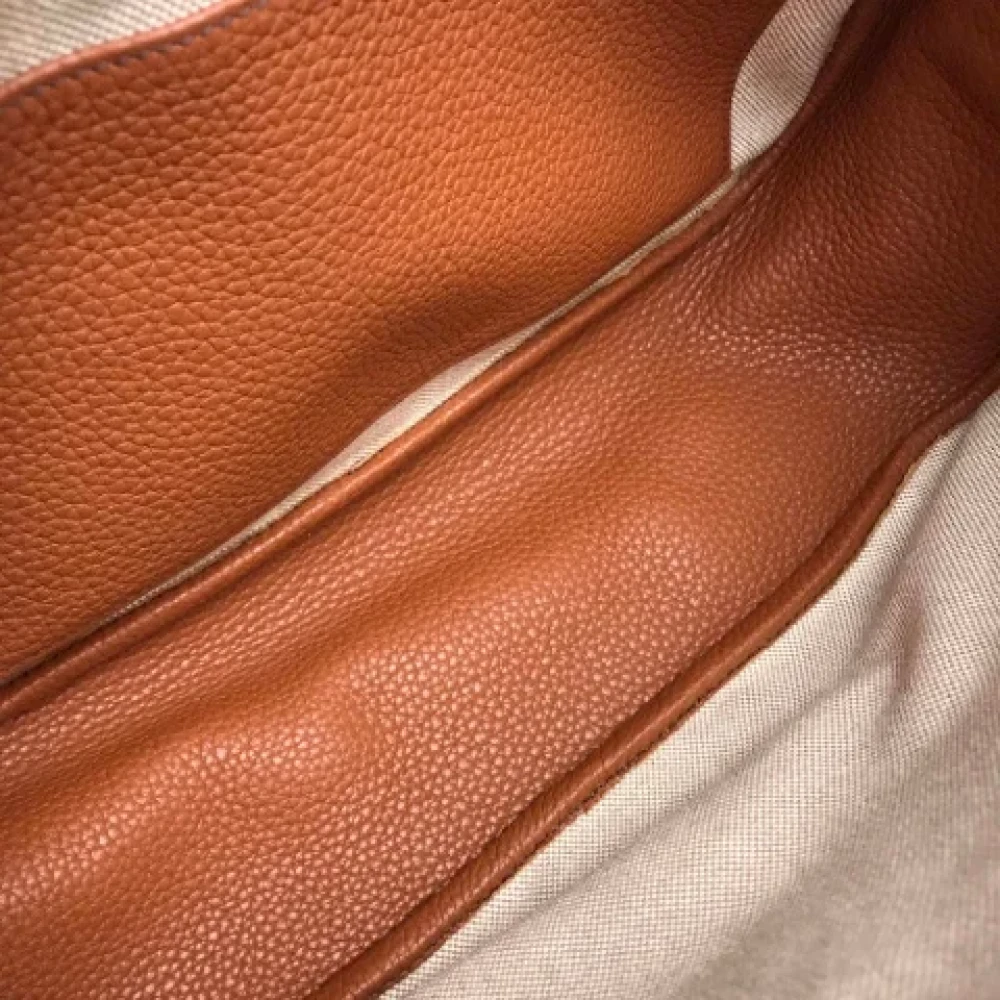 Hermès Vintage Pre-owned Leather shoulder-bags Brown Dames