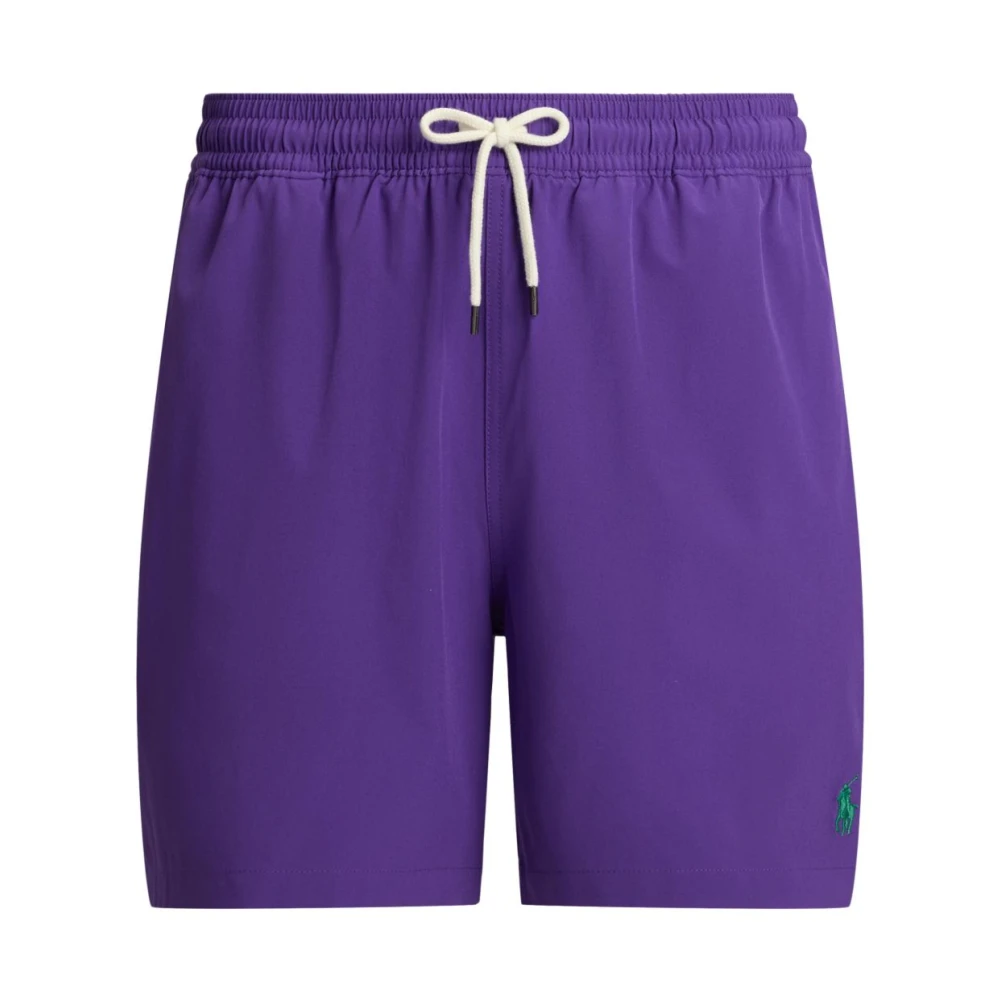 Polo Ralph Lauren Herr Lila Badkläder Xl, Läder, Traveler Swim Trunk