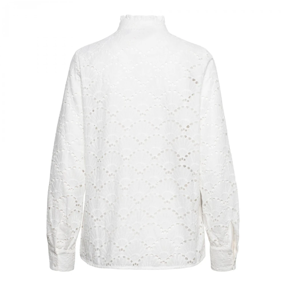 &Co Woman Overhemd met lange mouwen effen kleur White Dames