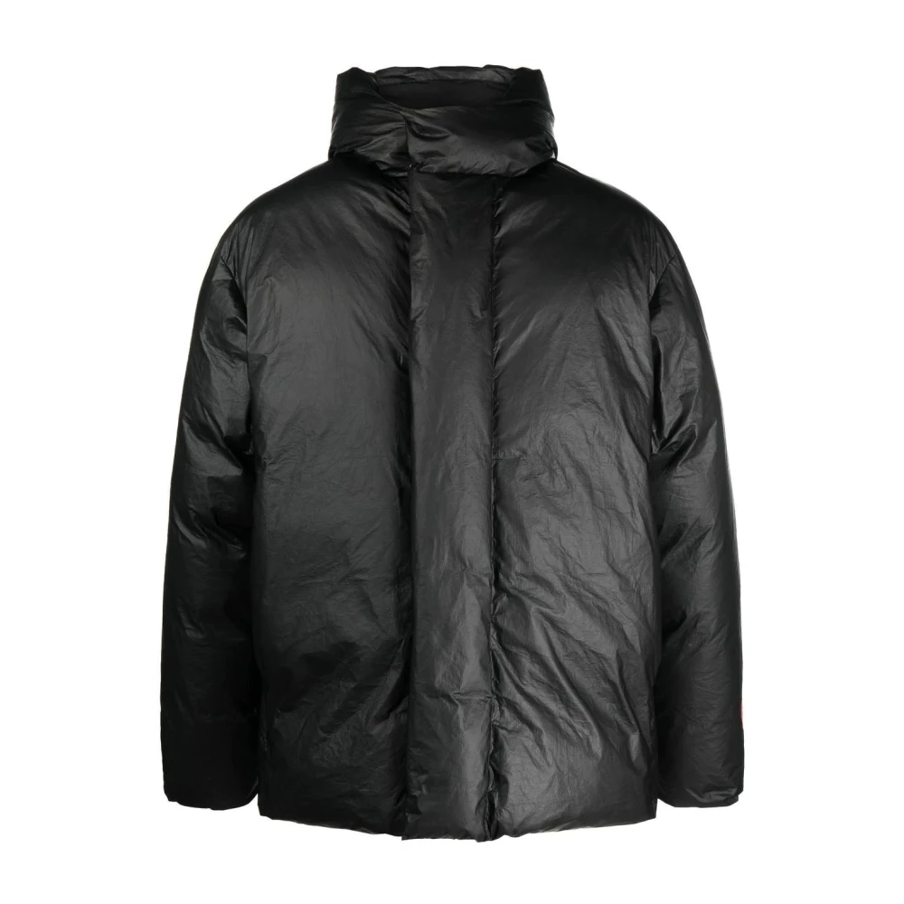 Heron Preston Men's Black Hooded Puffer Down Jacket